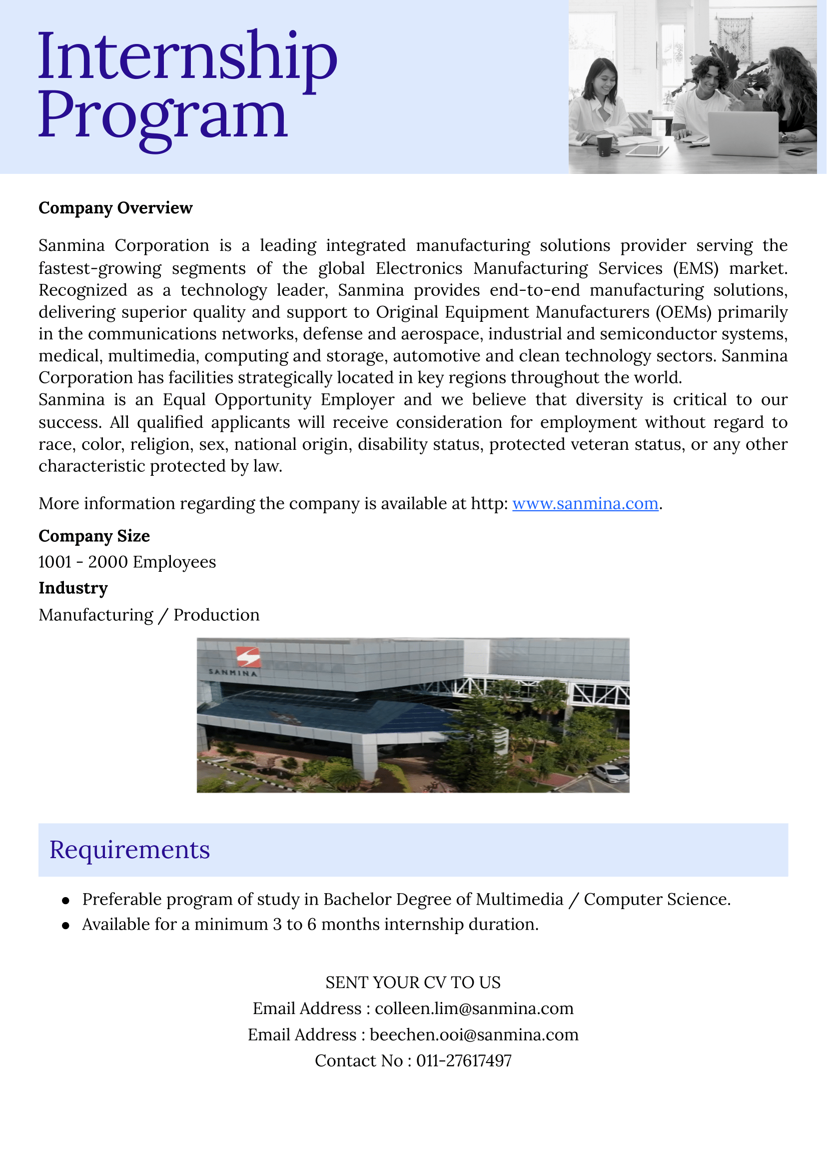 Job Ads   Computer Science students 1